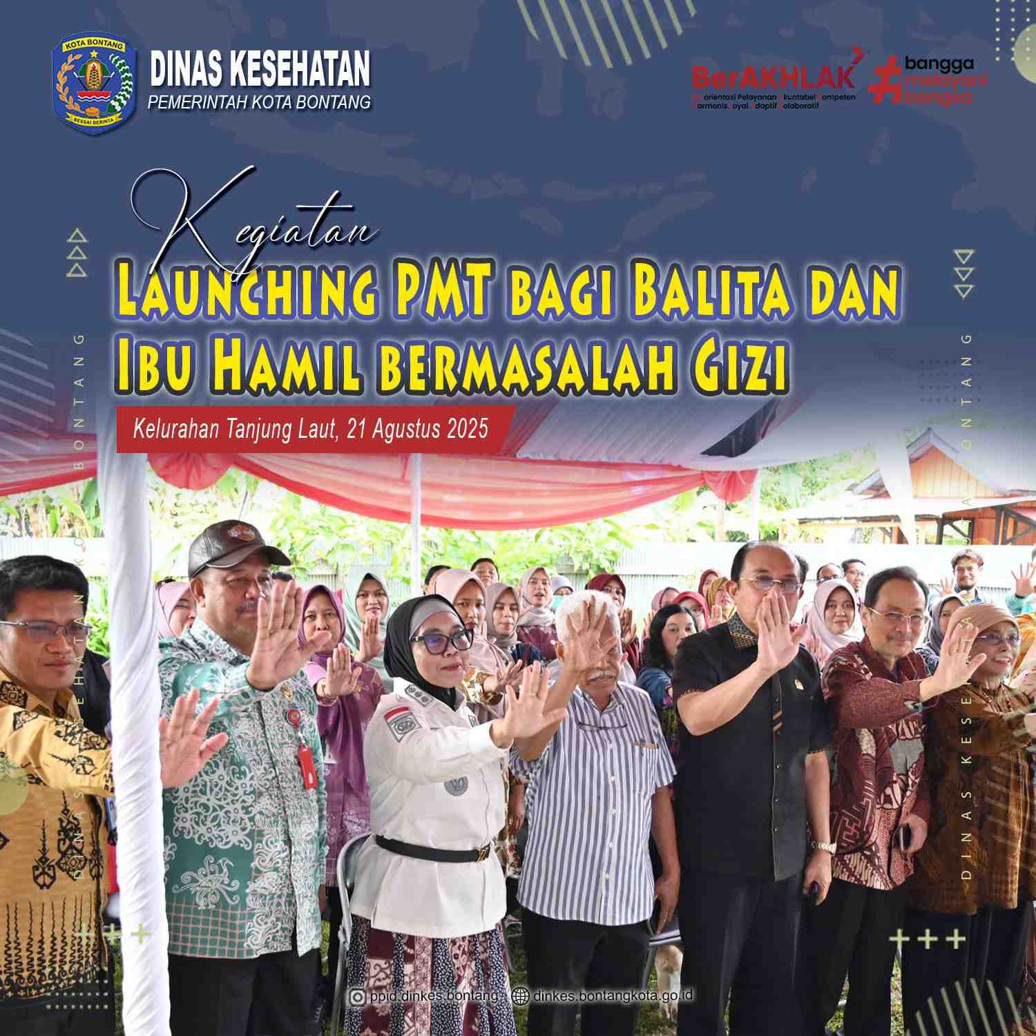 Launching PMT lokal bagi balita dan ibu hamil bermasalah gizi