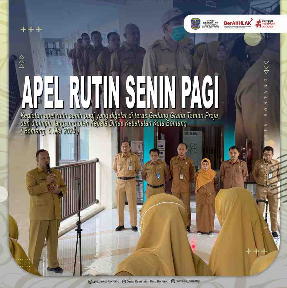 Apel Pagi Rutin Dinas Kesehatan