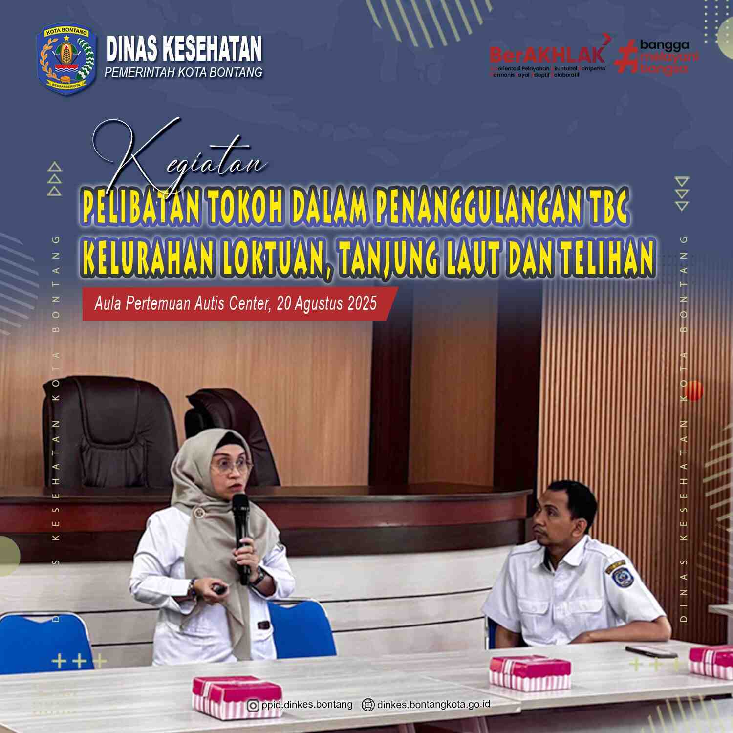Kegiatan pelibatan tokoh dalam penanggulangan TBC Kelurahan loktuan, tanjung laut dan telihan